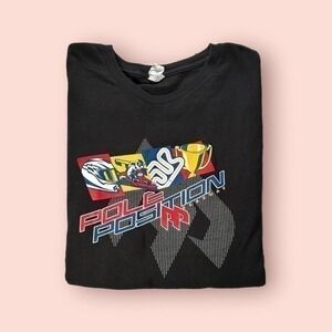 Delta Pole Position Raceway Black Graphic Racing Tshirt Size 2XL - "Edmund"